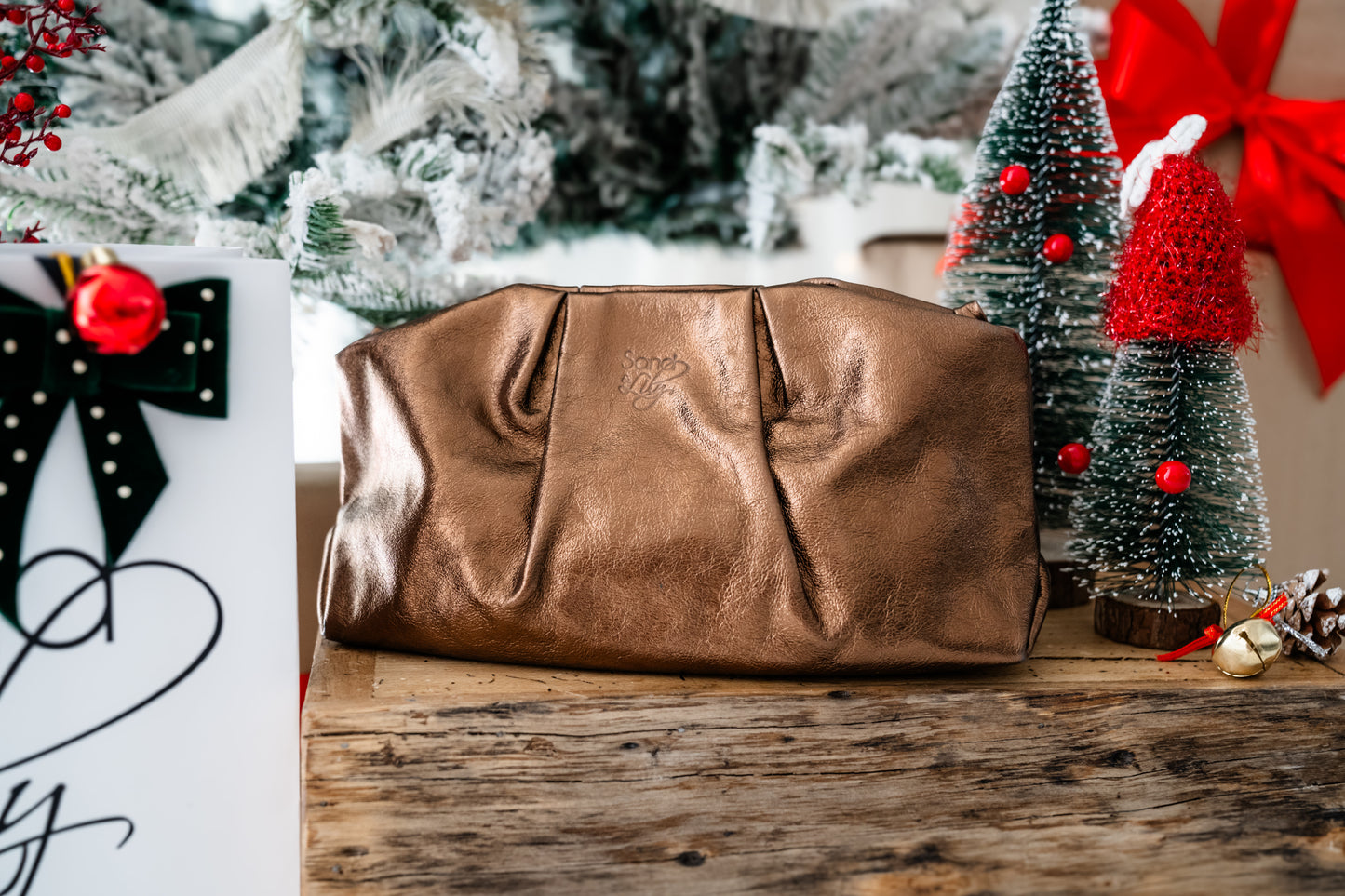 Copper Metalic Diva Clutch