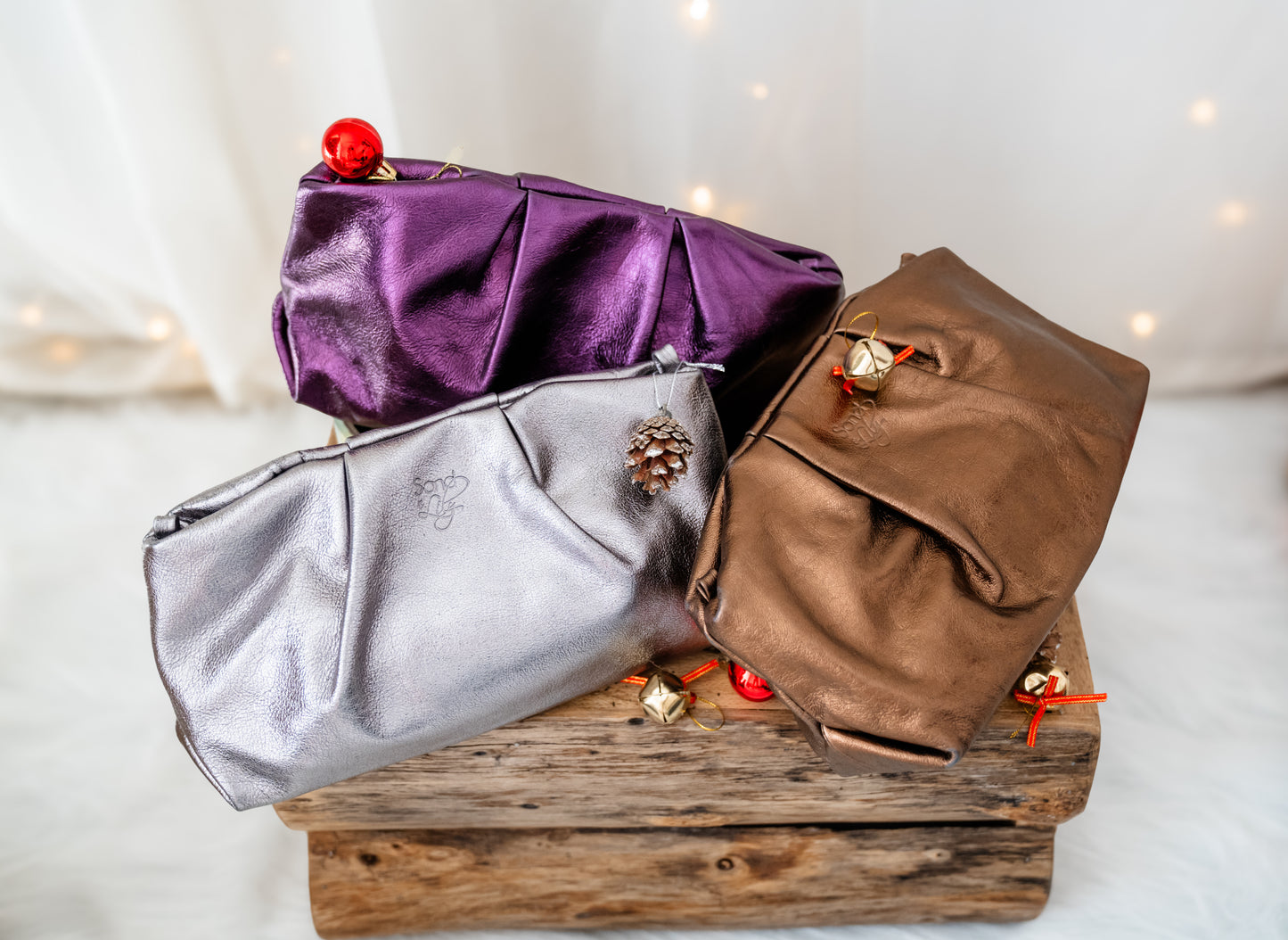 Metalic Purple Diva Clutch