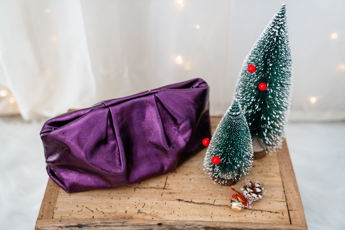 Metalic Purple Diva Clutch