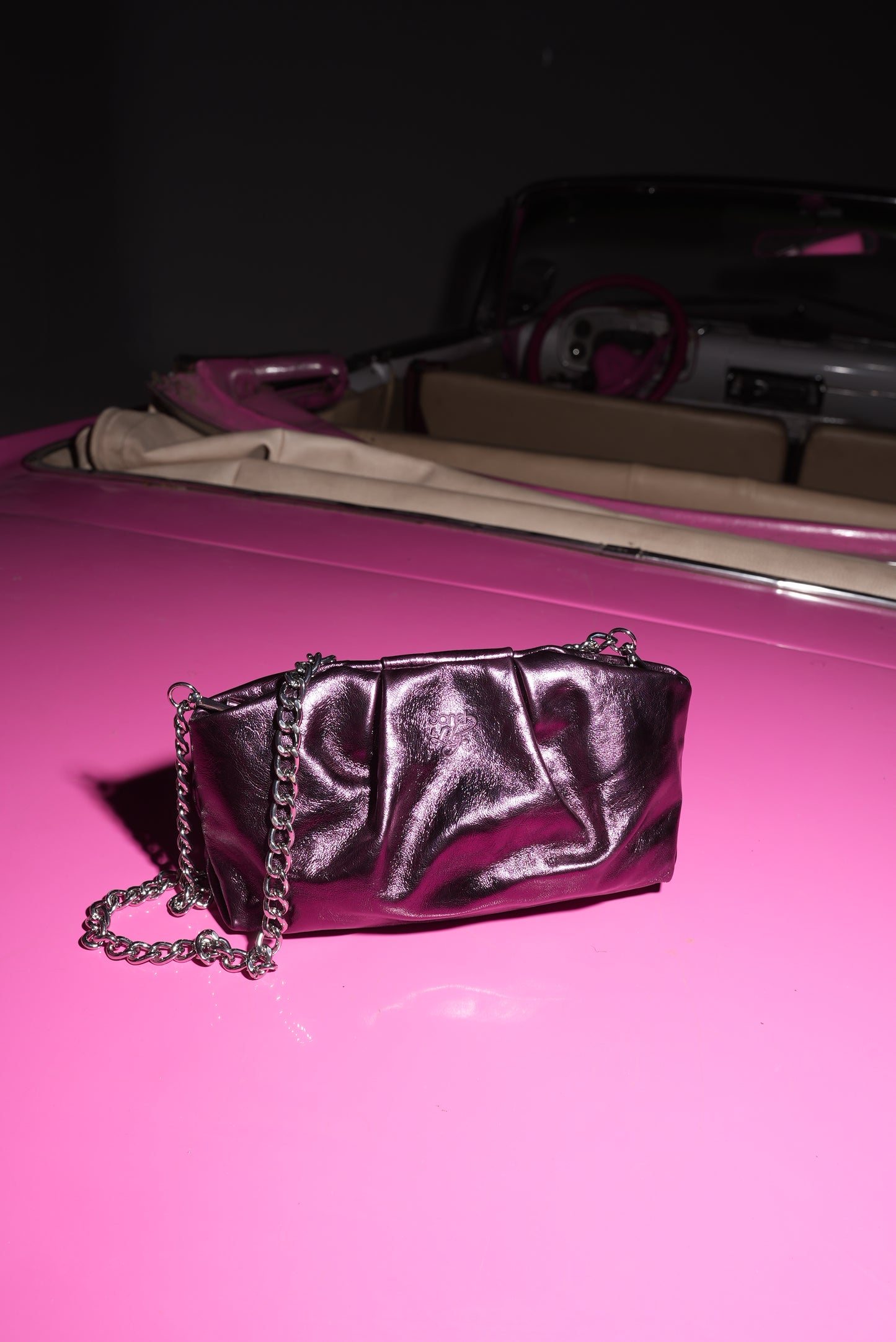 Metalic Purple Diva Clutch